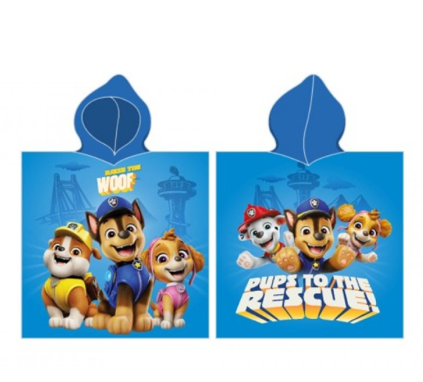 Детско плажно пончо Paw Patrol